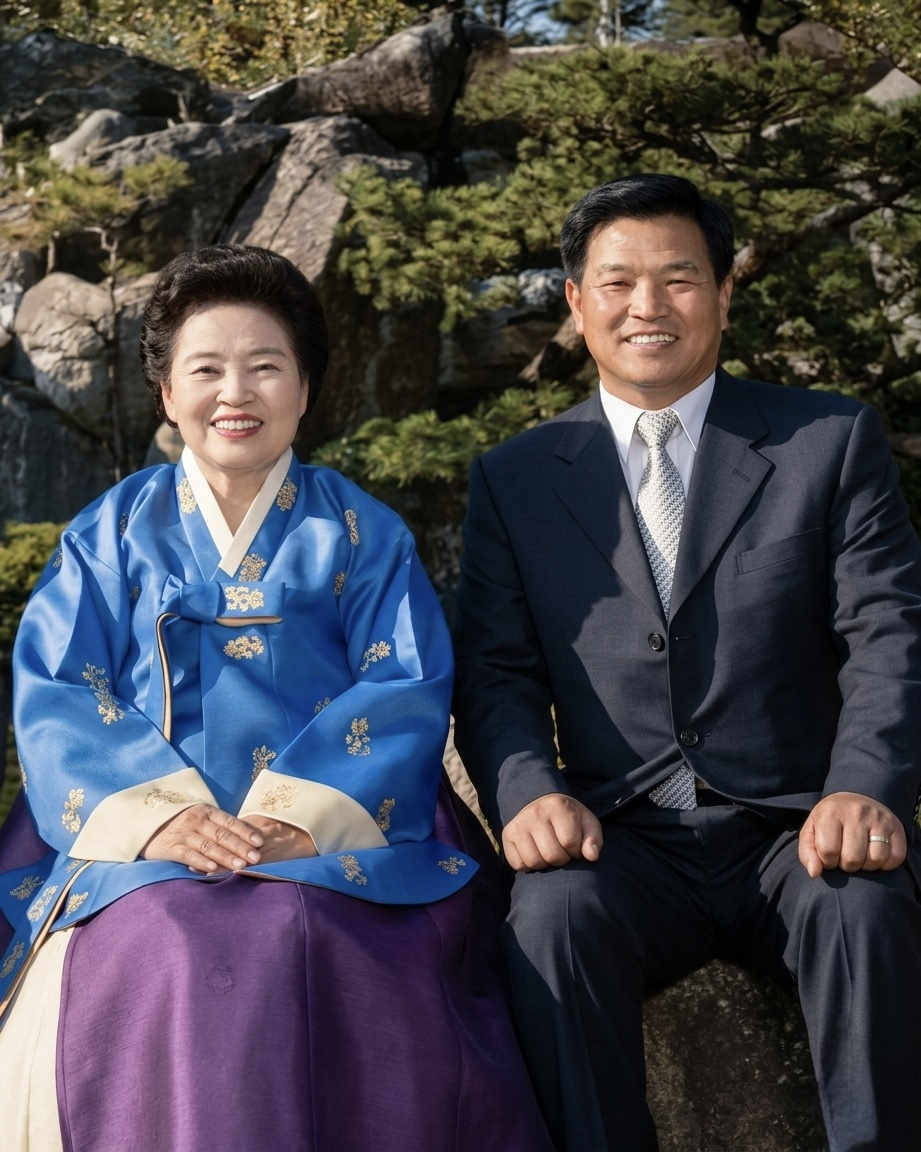 Heavenly Mother Christ Zahng Gil-Jah with Pastor Daniel Park